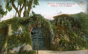 Entrance to Schilling Residence, Oakland, California in Winter  